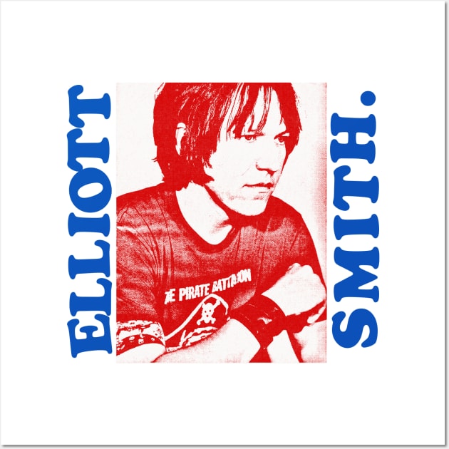 Elliott Smith //// Retro Styled Fan Art Design Wall Art by DankFutura